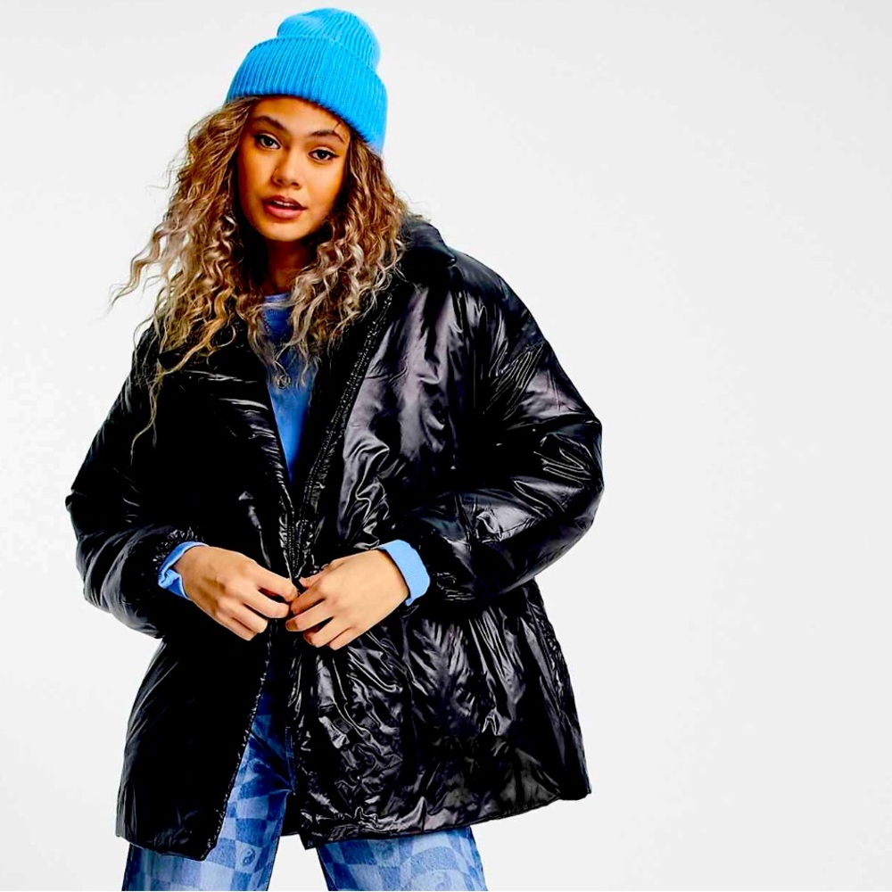 ASOS Black Puffer Jacket - Picture 2 of 5